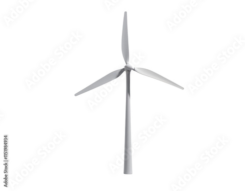 wind turbine isolated on white