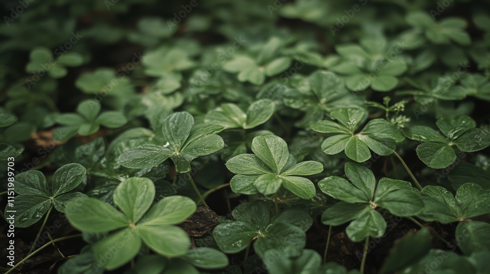 Close-up of Lush Green Foliage in Nature Close-up of Lush Green Foliage in Nature