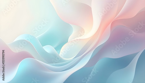 Wallpaper Mural Grainy gradient background blue purple white abstract wave backdrop light banner pastel color gradient, noise texture retro design. Light blue and white elegant mesh color blur abstract background Torontodigital.ca