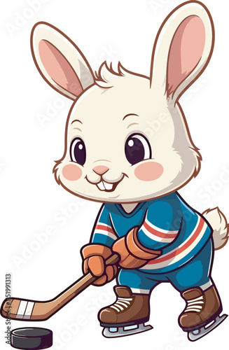 rabbit and carrot vector