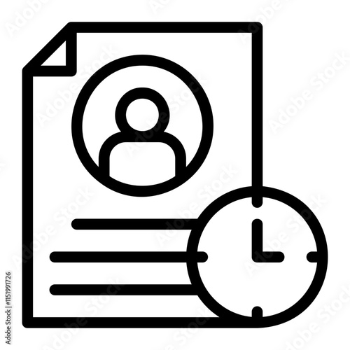 curriculum line icon