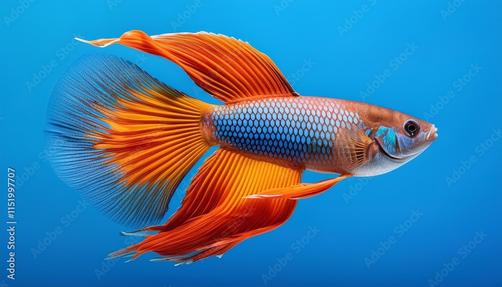 Fototapeta premium fish isolated on white background
