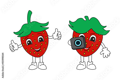 Strawberry photographer