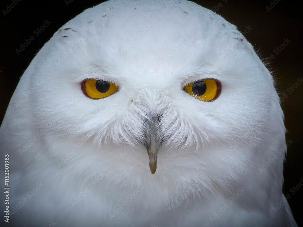 Fototapeta premium Snowy owl (Bubo scandiacus)
