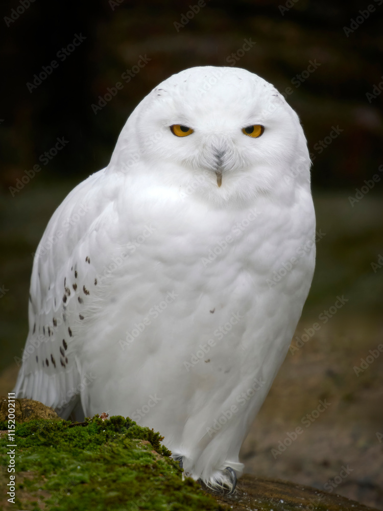 Fototapeta premium Snowy owl (Bubo scandiacus)