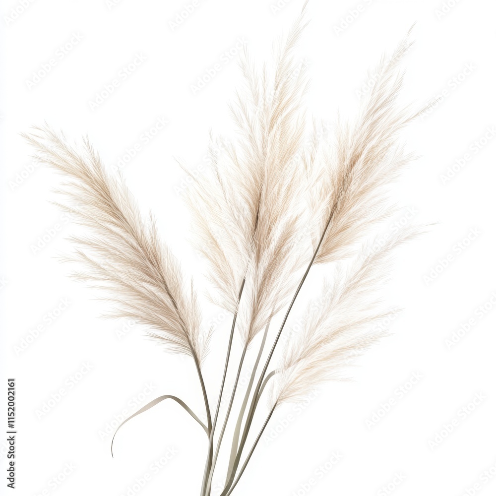 Elegant pampas grass isolated on a transparent or white background, perfect for wedding invitations or postcards. Elegant pampas grass isolated on a transparent or white background, perfect for wedding invitations or postcards.