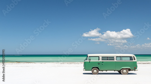 car on the beach