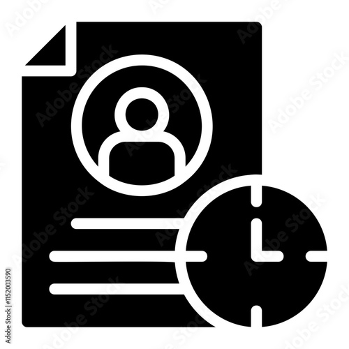 curriculum glyph icon