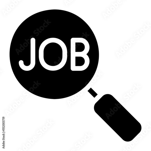 job search glyph icon photo