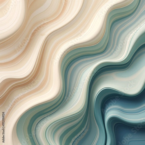 Dynamic Abstract Fluid Motion Background in Elegant Tones 1