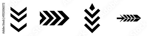 Iconic modern rally racing stripes symbol.