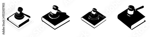 Icon representing the balance of judicial decisions and legal expertise.