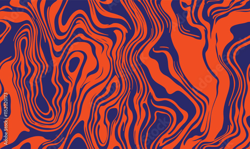 Wallpaper Mural Yellow instant noodle, pasta and spaghetti texture with geometric wavy lines. Ramen, pasta vector pattern. Background abstract food illustration Torontodigital.ca