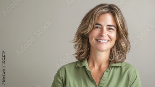 The Happy Woman in Green