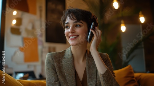 The Woman with Smartphone