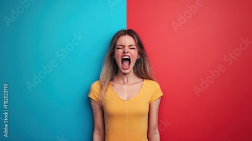The Woman Screaming with Colors