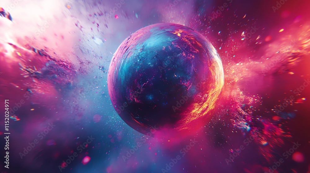 A vivid depiction of a cosmic scene featuring a planet surrounded by colorful nebulas and starry backgrounds. A vivid depiction of a cosmic scene featuring a planet surrounded by colorful nebulas and starry backgrounds.