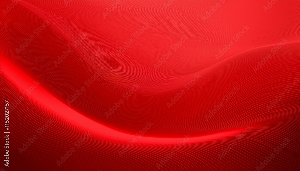 Obraz premium Red gradient graphic wave curve pattern soft background for illustration. Generated image