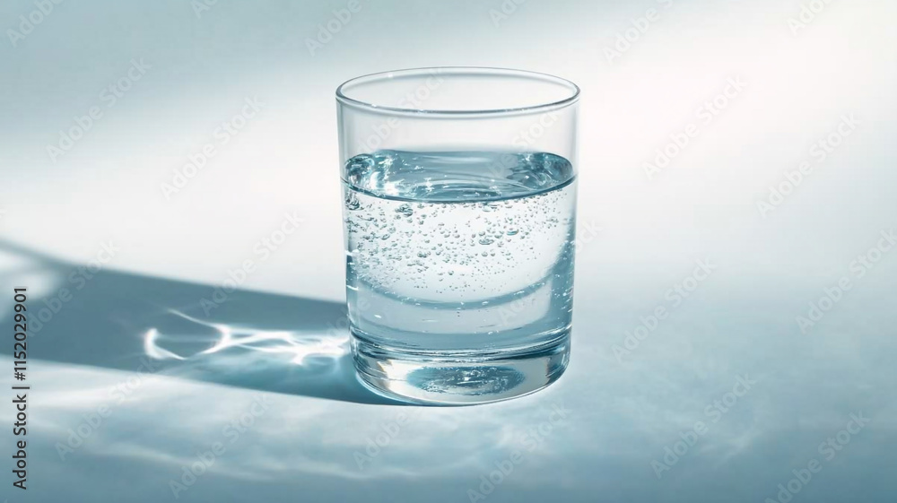 glass of water isolated on a white background glass of water isolated on a white background