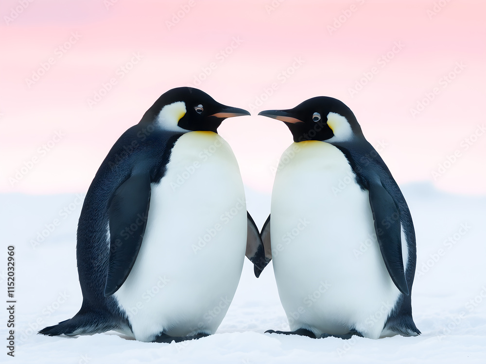 Obraz premium Emperor penguins (Pygoscelis patagonicus) in Antarctica