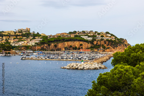 Bay and port of Sant Feliu de Guíxols photo