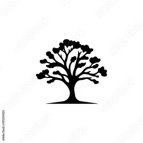 Tree silhouette vector illustration