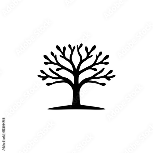 Tree silhouette vector illustration