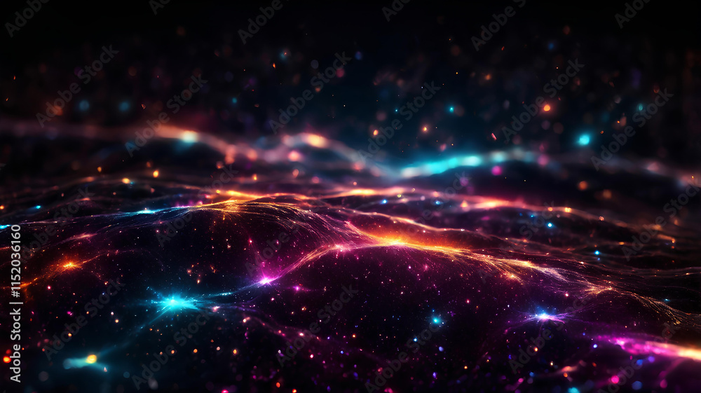 Obraz premium Abstract dark background,Abstract Blurred Colorful Gradient Mesh Background,A luxurious black background,Dark Prism Textured Abstract Background