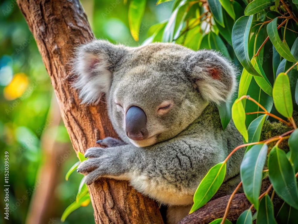 Fototapeta premium Koala Napping Magnetic Island Aerial View
