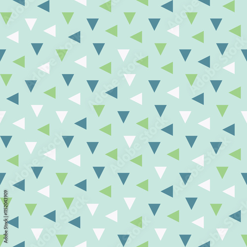 Symmetrical triangle pattern. Geometric triangular shapes seamless pattern design