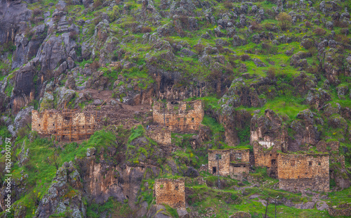 Mountain village in Hakkari plateau, Cukurca, Hakkari,Turkey photo