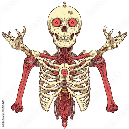 Skeleton illustration photo