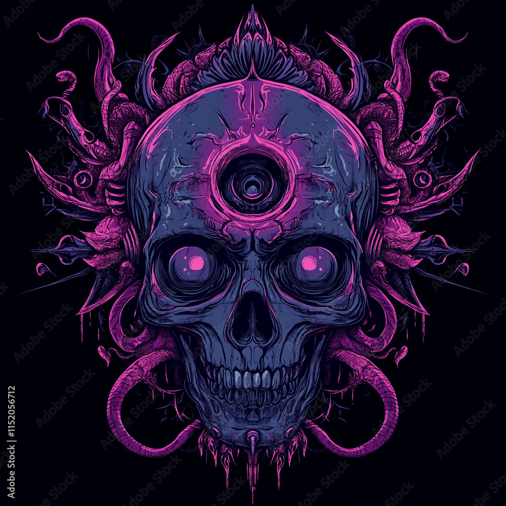 Skull illustration Skull illustration