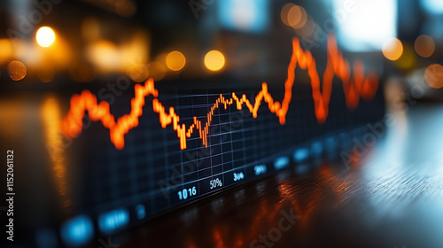 A line graph showing financial performance, with the key turning points highlighted.