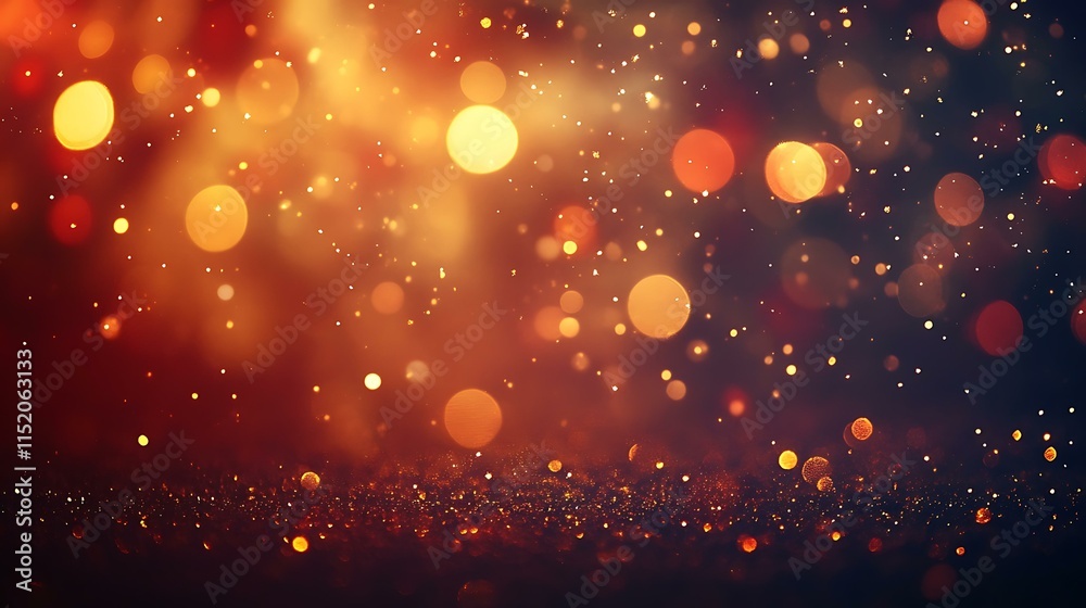 Obraz premium Abstract Bokeh Background with Festive Lights