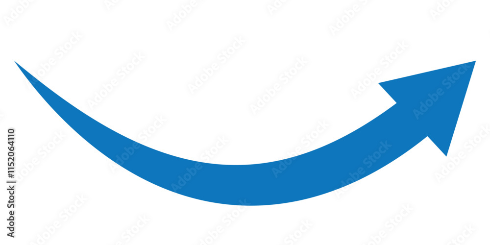 blue arrow icon on white background. flat style. arrow icon for your web site design, logo, app, UI. arrow indicated the direction symbol. curved arrow sign. blue arrow icon on white background. flat style. arrow icon for your web site design, logo, app, UI. arrow indicated the direction symbol. curved arrow sign.