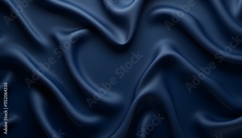 Elegant black satin and silk fabric with smooth shiny texture and luxurious backdrop