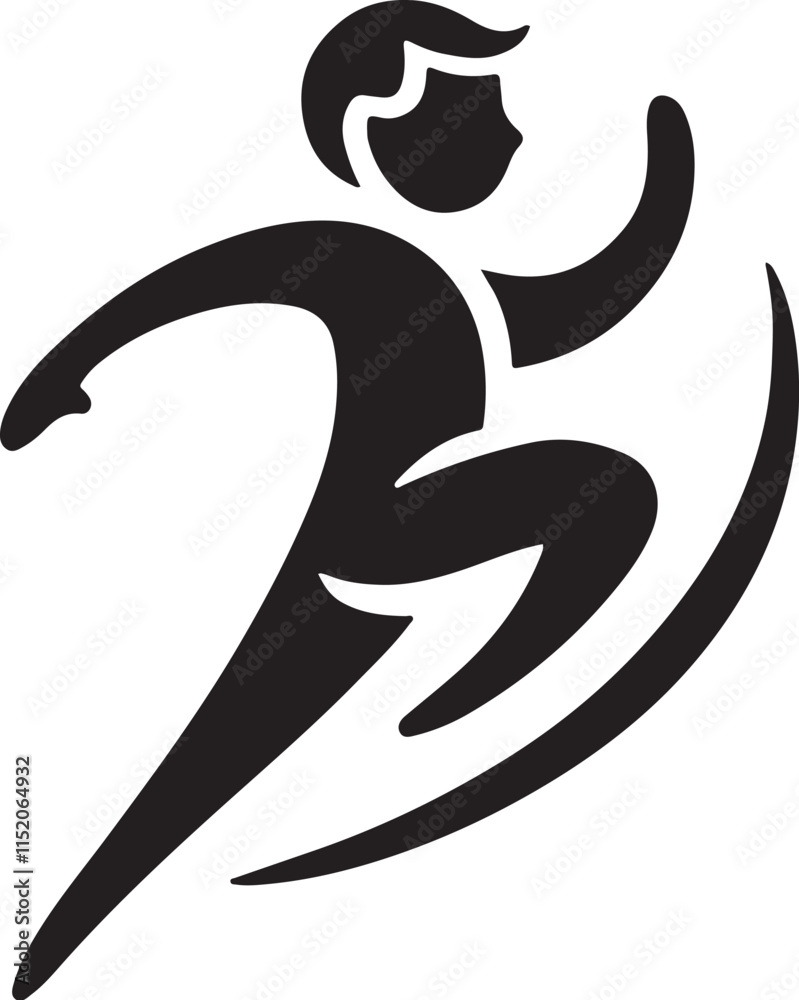 Vector Illustration of a Running Boy – Dynamic and Energetic Design Vector Illustration of a Running Boy – Dynamic and Energetic Design