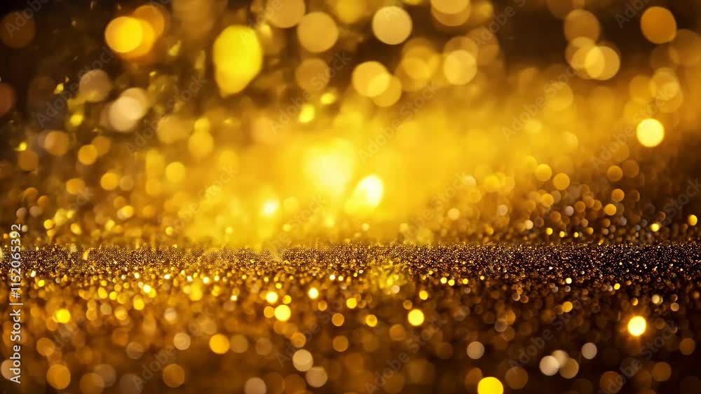 Sparkling golden bokeh lights create a mesmerizing backdrop for celebrations and special occasions Sparkling golden bokeh lights create a mesmerizing backdrop for celebrations and special occasions