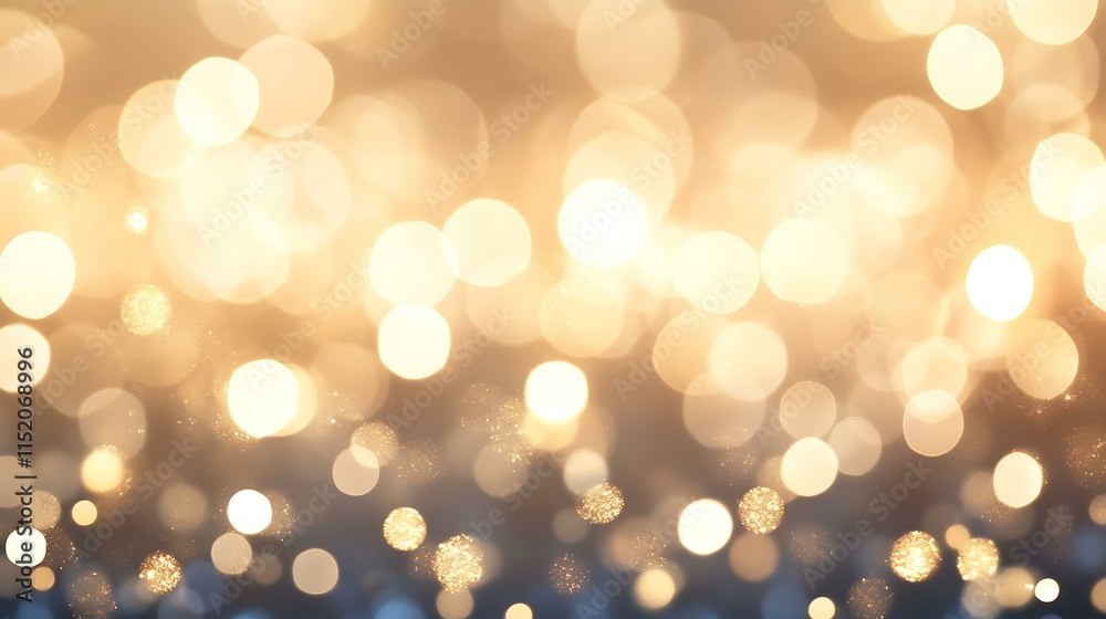 Obraz premium Golden Bokeh Background for Holiday Season