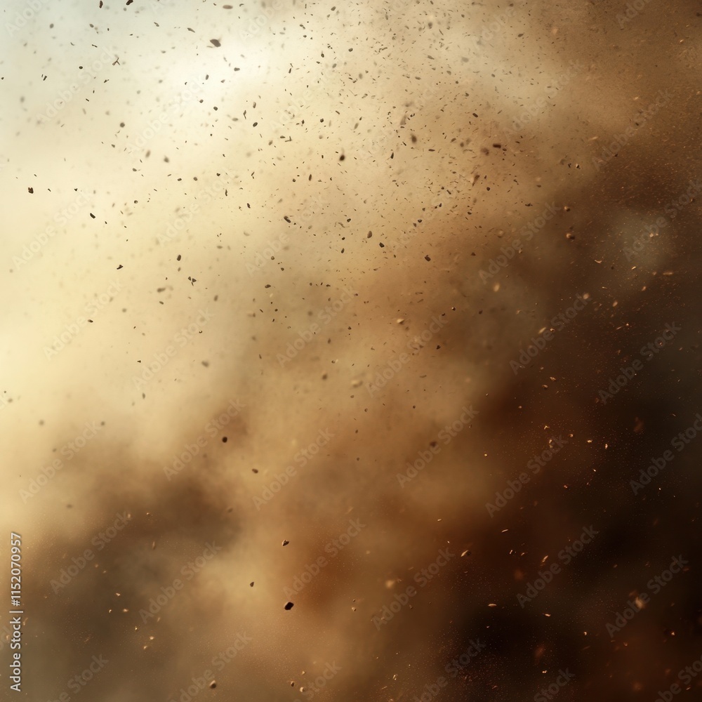 A sandstorm image featuring a cloud of sand and dust particles swirling through the air, set against a transparent background. A sandstorm image featuring a cloud of sand and dust particles swirling through the air, set against a transparent background.