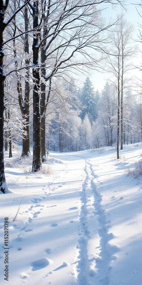 Concept photo of winter landscape with space for text Concept photo of winter landscape with space for text