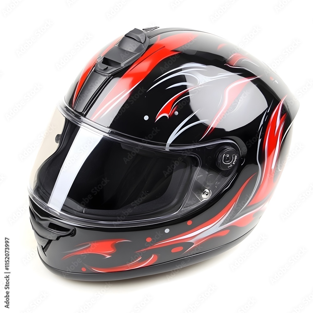 Isolated Motorcycle helmet gear protective safety Motorbike headgear Isolated Motorcycle helmet gear protective safety Motorbike headgear