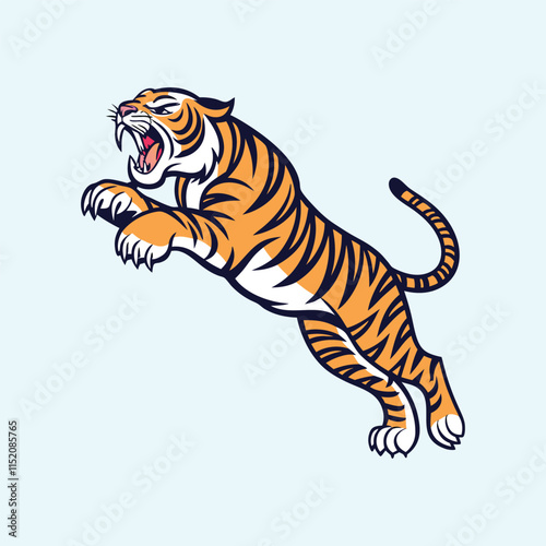 A tiger vector is a digital illustration of a tiger created using vector graphics, which allows for scalable and high-quality images.