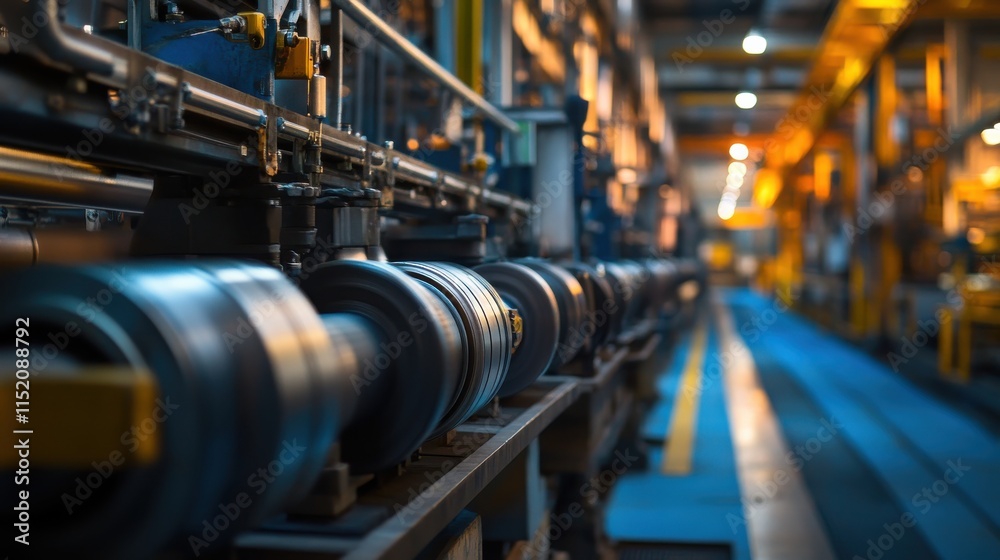 A factory with a lot of machinery and pipes A factory with a lot of machinery and pipes
