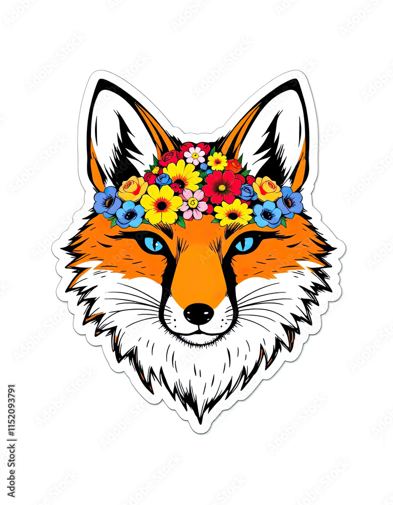 Fototapeta premium red fox head