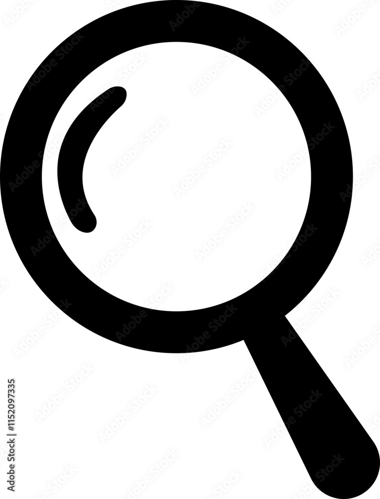 High quality image of a magnifying glass icon, zoom, and exploration, ideal for research, study, and investigation concepts, search analysis concept designs.. isolated on transparent background, High quality image of a magnifying glass icon, zoom, and exploration, ideal for research, study, and investigation concepts, search analysis concept designs.. isolated on transparent background,