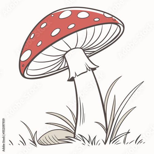 mushroom in grass