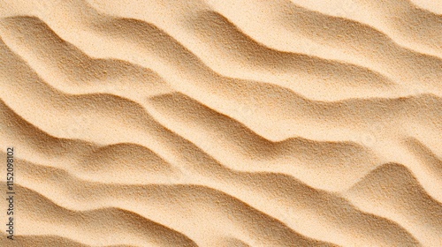 Texture of Fine Sand with Natural Ripples and Waves for Background