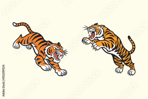 A tiger vector is a digital illustration of a tiger created using vector graphics, which allows for scalable and high-quality images.